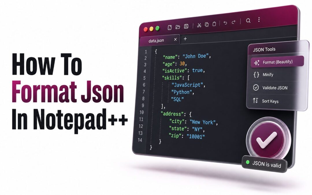 How to Format JSON in Notepad++: Step-by-Step Guide