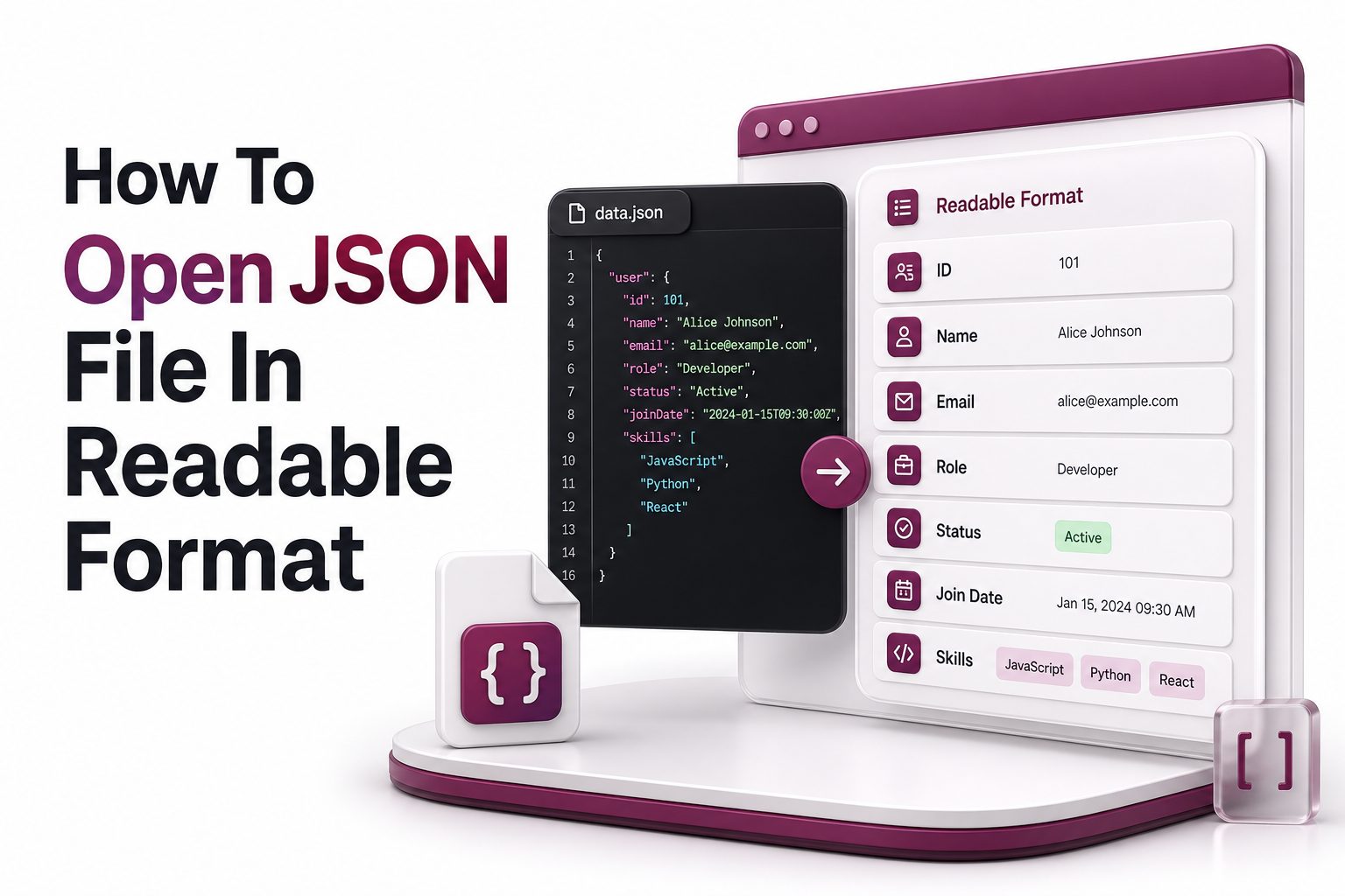 how-to-open-json-file-in-readable-format JSON file opened in a readable formatted view with indentation and color highlighting